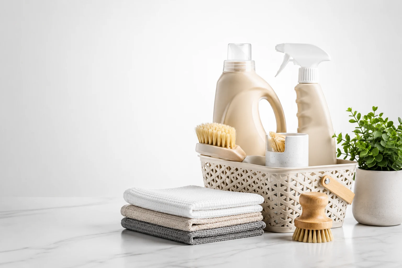 Modern household cleaning essentials