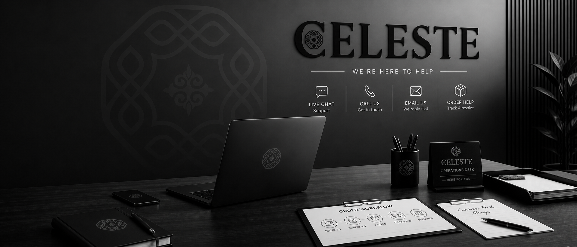 Celeste Contact Banner