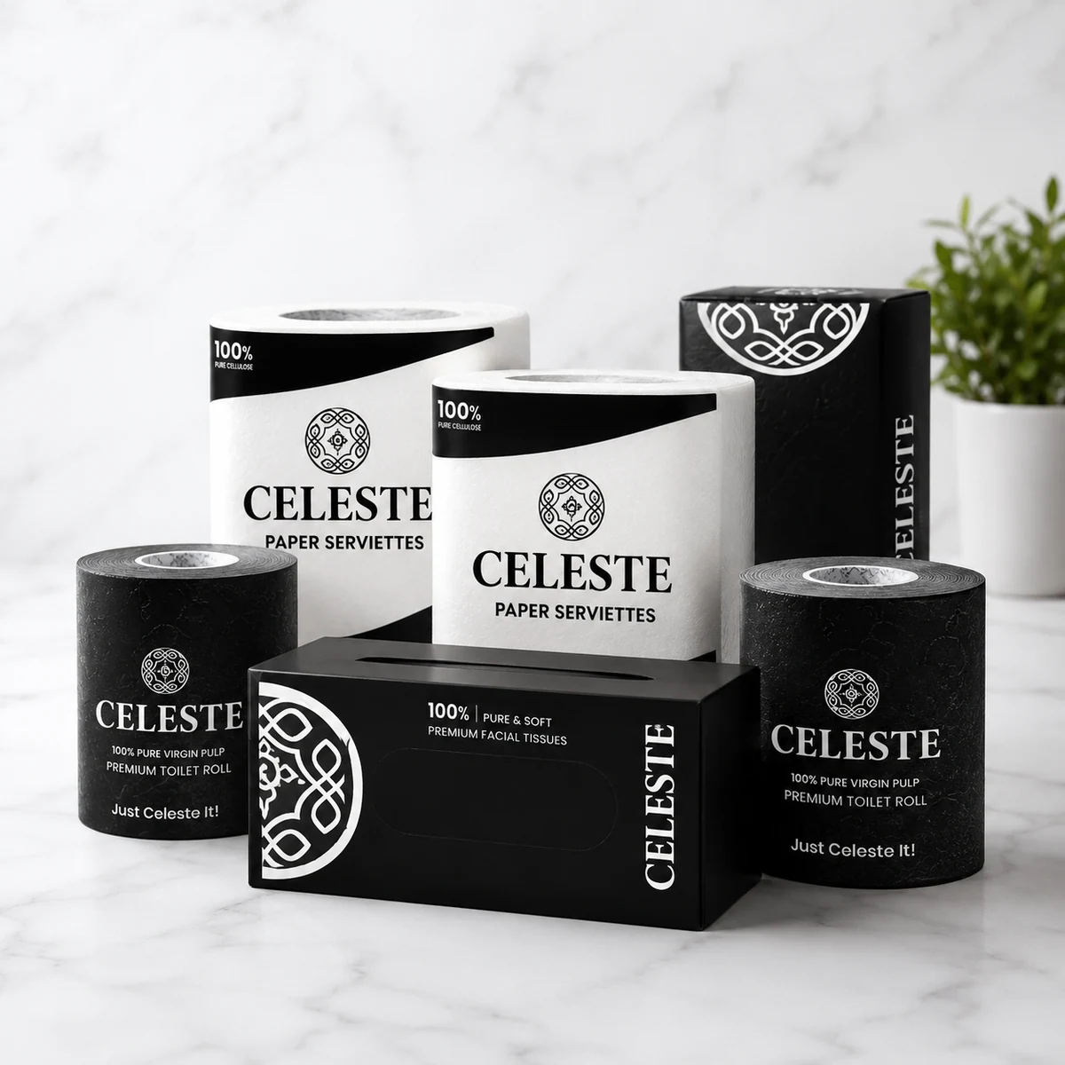Celeste Tissue and Paper Line