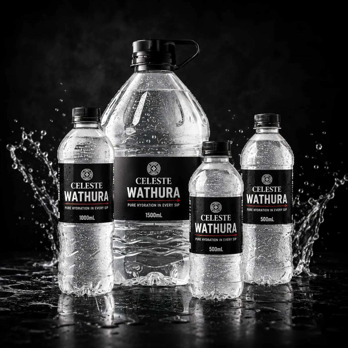 Celeste Wathura bottled water range